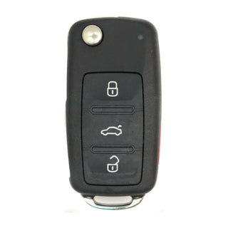 Volkswagen 3+1 Buttons Flip Key Remote Shell Aftermarket