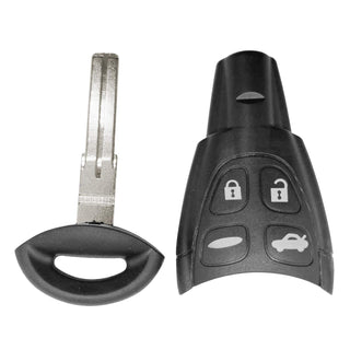 Saab Smart Key Remote Shell 4 Buttons
