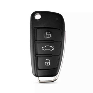 Audi Original A3 Q2 RS 2014-2018 Flip Key Remote 3 Buttons 434 MHz Megamos AES MQB Chip 81A 837 220 R Keyless Go