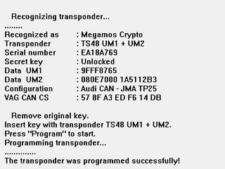 Transponder Making Pro TMPRO Software module 187