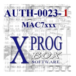 Xprog-m Software AUTH-0023-1 MAC7xxx