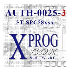 Xprog-m Software AUTH-0025-3 ST SPC58xxx