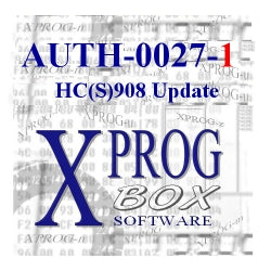 Xprog-m Software AUTH-0027-1 HC(S)908 update