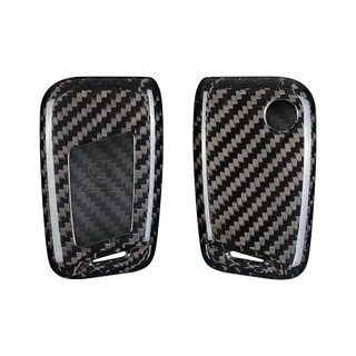 Skoda Carbon Fiber Key Fob Case