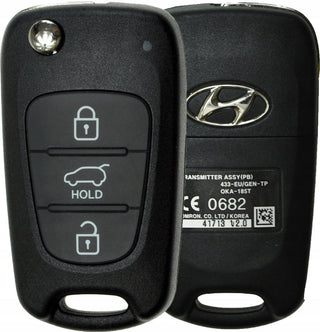 Hyundai 2010+ Original Remote Aftermarket Shell 3B RKE-4F04 PCF7936 433MHz