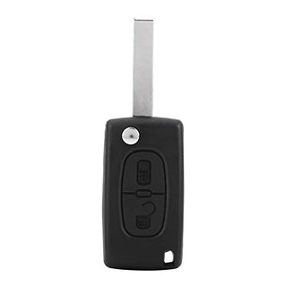 Peugeot 407 2006-2011 0536 Flip Key Remote 2 Buttons 433 MHz ID46 Chip Genuine