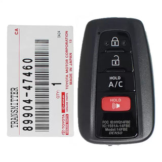 Genuine Toyota Prius Prime 2017-2019 Smart Key Remote 4 Buttons 315MHz 89904-47460 / FCC ID: HYQ14FBE