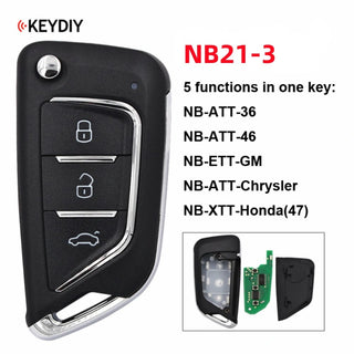 Keydiy Kd NB21-3 Buttons Universal Car Key