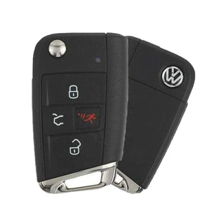 Volkswagen Original 2018-2020 4-Button Flip Key  P/N: 5G6 959 752 BM / NBGFS125C1 / 315 MHz