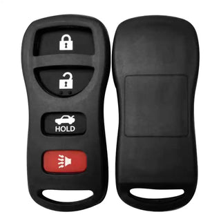 Nissan/Infiniti Remote Shell With Rubber Pad 4 Buttons