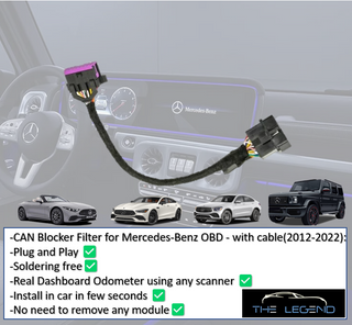 CAN Blocker Filter for Mercedes-Benz OBD - with cable Plug and Play