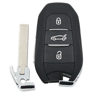 Citroen 433 MHz transponder HITAG AES 3 buttons smart key fob (with logo)