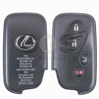 Lexus ES GS 2009-2012 Smart Key 433MHz 89904-53361 Compatible PN: 89904-53321 / 89904-53322 / 9904-53323 / 89904-53324 Genuine