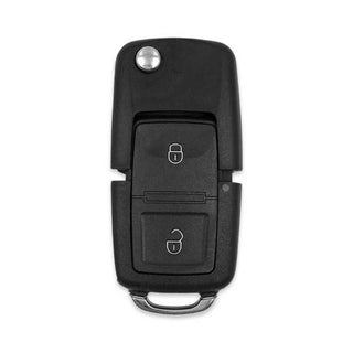 Keydiy KD Universal Flip Remote Key 2 Buttons Chrome Volkswagen Type B01-2