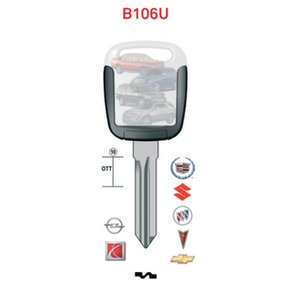 Keyline B106U Opel Saturn Cadillac Suzuki Chevrolet Buick Pontiac Key Blade