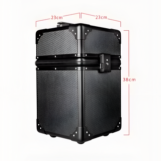 Wine Bottle Box Black Carbon Fiber