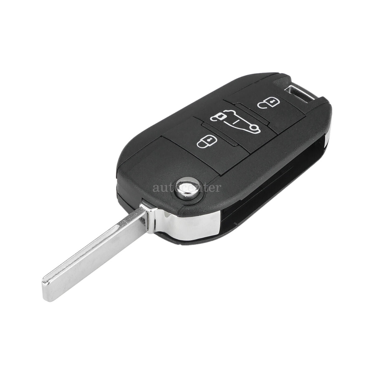 433 Key Fob Citroen 433 MHz transponder HITAG AES 3 buttons smart key fob (with lo ...