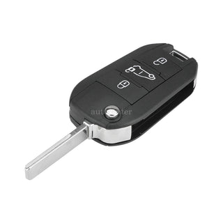 Citroen 433 MHz transponder HITAG AES 3 buttons smart key fob (with logo) Aftermarket