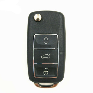 Keydiy KD Universal Flip Remote Key 3 Buttons Chrome Volkswagen Type B01-3