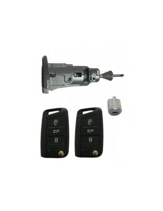 Volkswagen Golf VII 2017 Set Ignition / door lock with key 5G0800375CT MBP11898