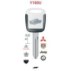 Keyline Y160U Citroen RAM Mitsubishi Jeep Chrysler Key Blade