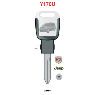 Keyline Y170U Jeep RAM Chrysler Key Blade