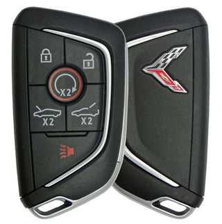 Genuine Chevrolet Corvette C8 2020 Smart Key 6 Buttons With Trunk Remote Start And Hood Release 433 Mhz Hitag-Pro FCC ID: YG0G20TB1 13538850 -Chrome Logo