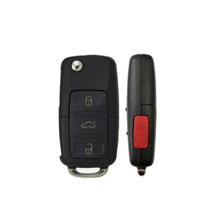 Volkswagen Original 2012-2016 Flip Key Remote 3+1 Buttons 315 MHz ID48 Chip FCC ID: NBG010180T P/N: 5K0837202AE