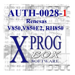 Xprog-m Software AUTH-0028-1 Renesas V850,V850E2,RH850
