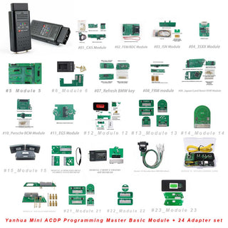 Yanhua Mini ACDP Programming Master Basic Module + 24 Adapter set and Activation & Free Adapters