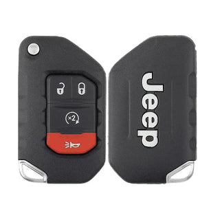 Jeep Wrangler 2018-2020 Flip Key Remote 4 Buttons 433 MHz SIP22 PCF7939M 4A Chip FCCID: OHT1130261 68416782AA Original Board With China Cover